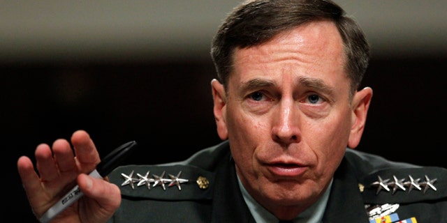 June 29, 2012: In this file photo, Gen. David Petraeus testifies before the Senate Armed Services Committee on Capitol Hill in Washington.