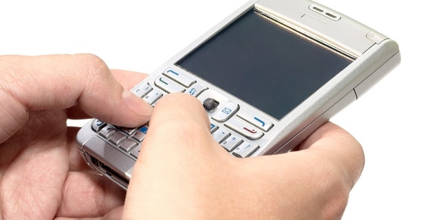 typing message on the personal digital assistant