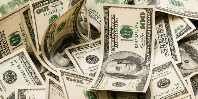 Cash money background.
