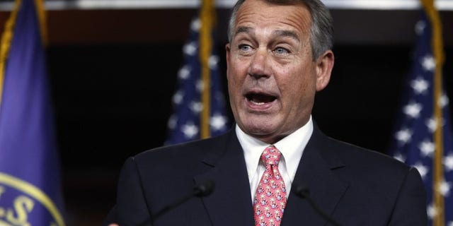 House Speaker John Boehner (R-OH) holds a news conference at the U.S. Capitol in Washington Dec. 11, 2014. (REUTERS/Jonathan Ernst)