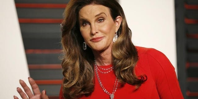 Caitlyn Jenner arrives at the Vanity Fair Oscar Party in Beverly Hills in 2016.