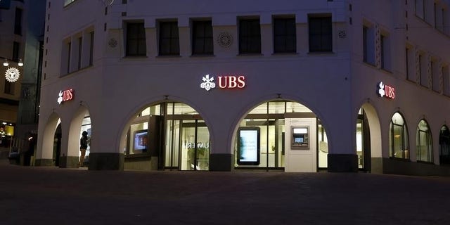 A branch of Swiss bank UBS is seen in St. Moritz