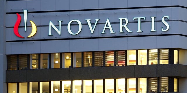 The logo of Swiss drugmaker Novartis is seen at its headquarters in Basel