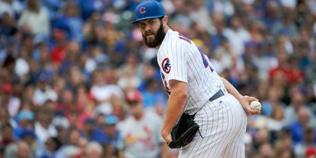 Jake Arrieta on the mound Friday.