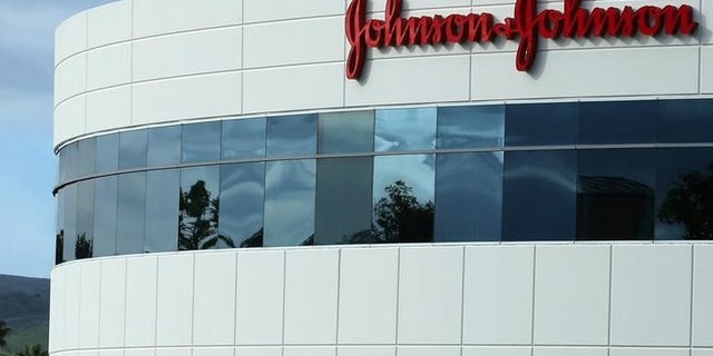 A Johnson & Johnson building is shown in Irvine, California