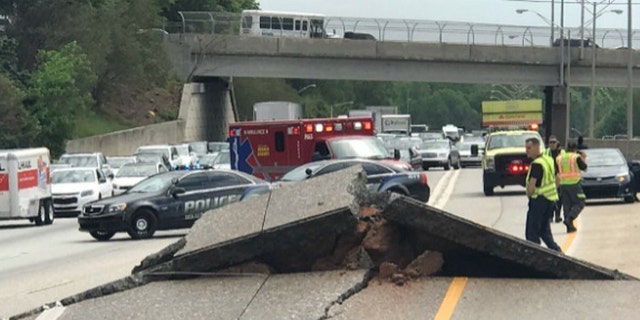 A portion of I-20 is shut down after roadwork caused part of the interstate to buckle.