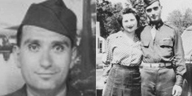 These undated images provided by Hyla Merin show 2nd Lt. Hyman Markel and his bride, Celia Markel.