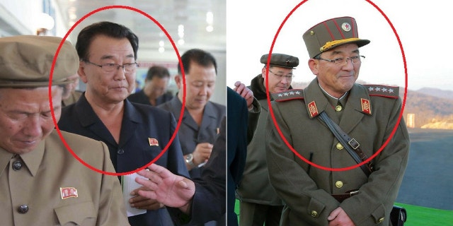 Ri Man-gon (left) and Kim Rak-gyom (right) were reportedly missing from recent public events, fueling speculation there could be another missile launch soon.