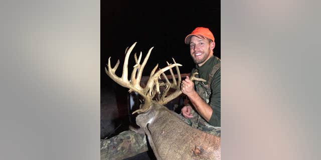Tim Phillips said he "bagged" a 39-point buck on Saturday after hunting it for four years.