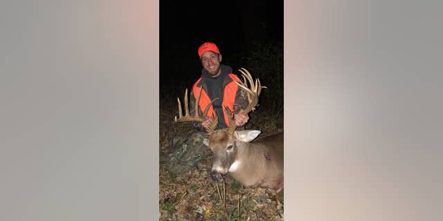 Tim Phillips said he "bagged" a 39-point buck on Saturday after hunting it for four years. (Scott Dyer)
