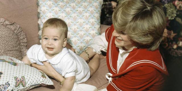 Britain's Prince William, the 6-month old son of British Prince Charles and Princess Diana, during a special picture call at Kensington Palace in London.