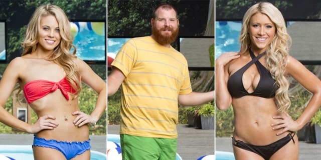 "Big Brother" cast members Aaryn,left, Spencer, center, and GinaMarie are shown.