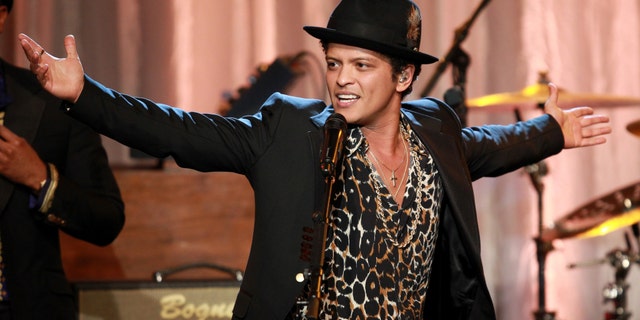 Singer Bruno Mars.