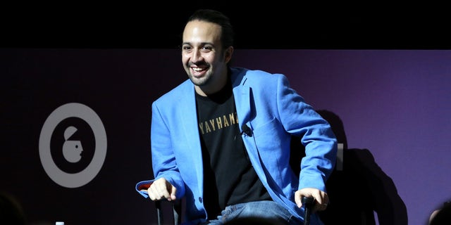 NEW YORK, NY - SEPTEMBER 29:  Tony, Grammy and Emmy award winning American actor and composer Lin-Manuel Miranda speaks onstage at the Lin-Manuel Miranda Live panel during Advertising Week 2015 AWXII at the Hard Rock Cafe New York on September 29, 2015 in New York City.  (Photo by Robin Marchant/Getty Images for AWXII)
