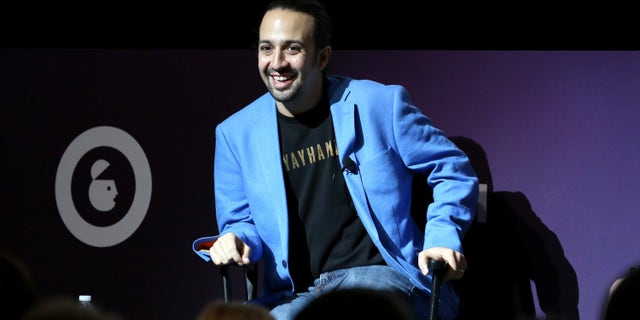 NEW YORK, NY - SEPTEMBER 29: Tony, Grammy and Emmy award winning American actor and composer Lin-Manuel Miranda speaks onstage at the Lin-Manuel Miranda Live panel during Advertising Week 2015 AWXII at the Hard Rock Cafe New York on September 29, 2015 in New York City. (Photo by Robin Marchant/Getty Images for AWXII)