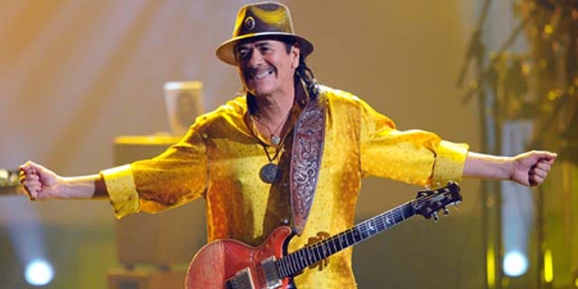 Nov. 21, 2010: Musician Carlos Santana performs onstage during the 2010 American Music Awards held at Nokia Theatre L.A. LiveLos Angeles, Calif.