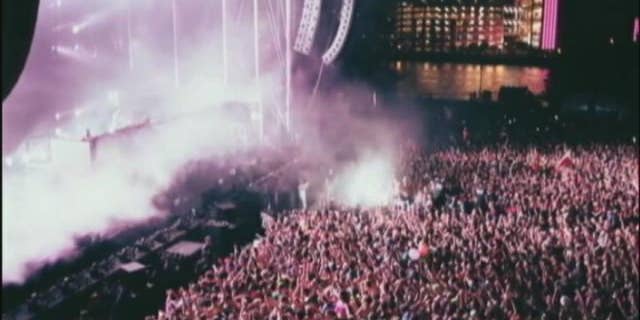 The crowd in front of one of the stages at the Electric Zoo Music Festival on Randall's Island in New York City. (MYFOXNY.com
