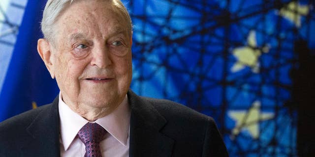 George Soros, Founder and Chairman of the Open Society Foundation, waits for the start of a meeting at EU headquarters in Brussels on Thursday, April 27, 2017. Soros was in Brussels to discuss the situation in Hungary, including legislative measures that could force the closure of the Central European University in Budapest. (Olivier Hoslet, Pool Photo via AP)