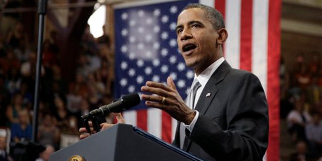 President Obama speaks at a fundraiser Aug. 9 in Austin, Texas. (AP Photo)