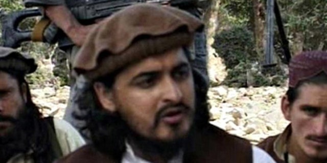 Oct. 4, 2009: Pakistani Taliban chief Hakimullah Mehsud is seen in South Waziristan.