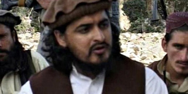 Oct. 4, 2009: Pakistani Taliban chief Hakimullah Mehsud is seen in South Waziristan.