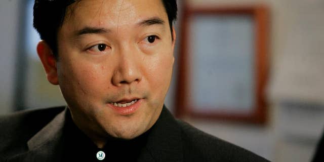 FILE - In this May 17, 2007 file photo, Chinese-Mexican businessman Zhenli Ye Gon is interviewed in his lawyer's office in Queens, N.Y. The businessman was extradited from the U.S. to Mexico, according to Deputy Attorney General Salvador Sandoval on Tuesday, Oct. 18, 2016. Ye Gon had been jailed in the U.S. since July 2007, when authorities seized more than $205 million from his Mexico City mansion, one of the largest drug-related cash seizures ever. (AP Photo/Richard Drew, File)