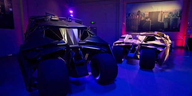 File photo: Tumbler vehicles used in Batman movies are pictured during a media preview of Warner Bros. VIP Studio Tour "The Batman Exhibit" in Burbank, California June 26, 2014. (REUTERS/Mario Anzuoni)