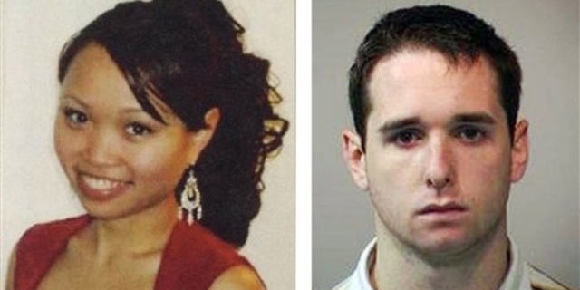 Raymond Clark III, right, apologized Friday in New Haven Superior Court for the 2009 killing of 24-year-old Annie Le, left.