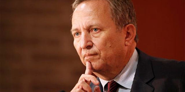 Lawrence Summers, then-White House chief economic adviser, speaks at the Buttonwood Gathering in New York in 2009. He called on the U.S. to spend a lot more money on coronavirus testing and contact tracing in order to get the economy running again.