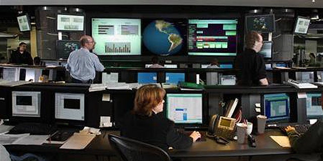 A Symantec Security Operations Center is seen in a handout photo.