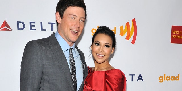 Actors Cory Monteith and Naya Rivera attend the Annual GLAAD Media Awards on March 24, in New York City.
