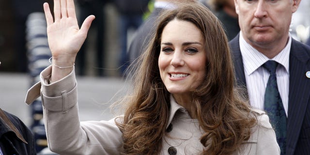 March 2011: Kate Middleton waves as she leaves Hillsborough Castle in Belfast, Northern Ireland.