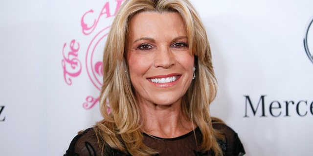 Television personality Vanna White poses at The Mercedes-Benz Carousel of Hope Ball to benefit the Barbara Davis Center for Diabetes in Beverly Hills, California October 11, 2014.