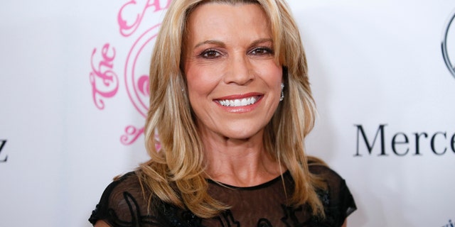 Television personality Vanna White poses at The Mercedes-Benz Carousel of Hope Ball to benefit the Barbara Davis Center for Diabetes in Beverly Hills, California October 11, 2014.