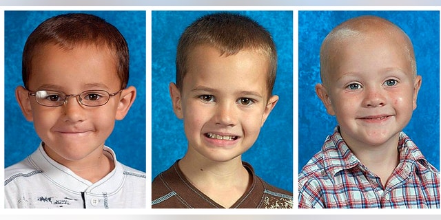 Alexander Skelton, 7 Andrew Skelton, 9, and Tanner Skelton. 5.
