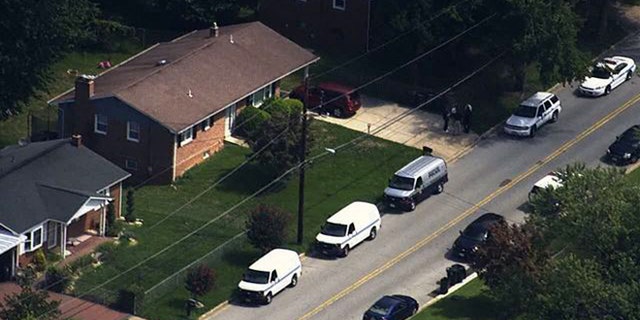 Home in Clinton, Md., where three young girls were stabbed to death early Friday.