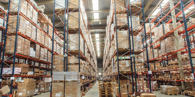 The warehouse complex for the storage of consumer goods