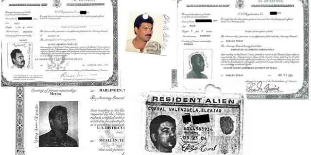 The Department of Justice on Tuesday filed lawsuits to revoke the citizenship of five immigrants who pleaded guilty to sexually abusing minors in incidents that were determined to have taken place before they became U.S. citizens. From left to right: Moises Herrera-Gonzalez, Alberto Mario Beleno, Emmanuel Olugbenga Omopariola, Jorge Luis Alvarado and Eleazar Corral Valenzuela.