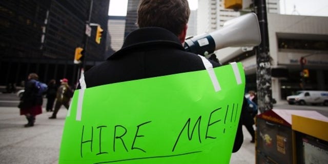 Unemployed person seeking a job