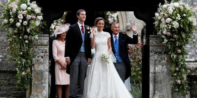 Pippa Middleton married James Matthews, a hedge fund manager, in May 2017. Matthews father, David (right) was charged with raping a minor.