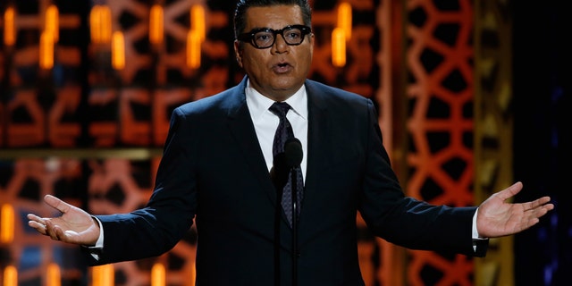 BEVERLY HILLS, CA - APRIL 11: Comedian George Lopez speaks onstage during the 2015 TV Land Awards at Saban Theatre on April 11, 2015 in Beverly Hills, California. (Photo by Joe Scarnici/Getty Images)