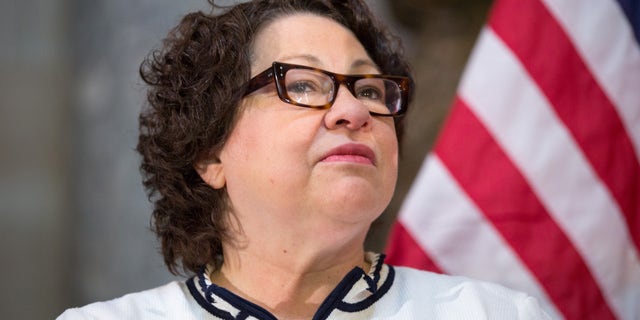 WASHINGTON, DC - MARCH 18: U.S. Supreme Court Justice Sonia Sotomayor participates in an annual Women's History Month reception hosted by Pelosi in the U.S. capitol building on Capitol Hill in Washington, D.C. This year's event honored the women Justices of the U.S. Supreme Court: Associate Justices Ruth Bader Ginsburg, Sonia Sotomayor, and Elena Kagan. (Photo by Allison Shelley/Getty Images)
