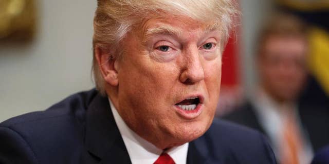 In this Feb. 2, 2017, photo, President Donald Trump speaks during his meeting with House and Senate legislators in the Roosevelt Room of the White House in Washington. For all of the White House's early bravado,Trump has taken office with few concrete plans for how to make good on his pledge to unravel President Barack Obama's foreign policy and tackle some of the biggest national security challenges facing his administration. (AP Photo/Pablo Martinez Monsivais)