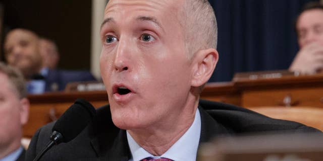 FILE - In this March 20, 2017, file photo, House Intelligence Committee member Rep. Trey Gowdy, R-S.C., questions then-FBI Director James Comey and National Security Agency Director Michael Rogers as they testify on Capitol Hill in Washington. President Donald Trump is considering nearly a dozen candidates to succeed ousted FBI Director James Comey, choosing from a group that includes several lawmakers, attorneys and law enforcement officials.(AP Photo/J. Scott Applewhite, File)