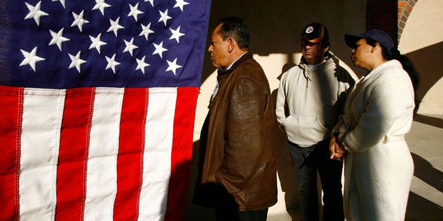 LOS ANGELES, CA - FEBRUARY 05: Voters go to the polls for Super Tuesday primaries in the predominantly Latino neighborhood of Boyle Heights on February 5, 2008 in Los Angeles, California. Latinos are an increasingly important factor in California where they are expected to account for 14 percent of the vote and tend to favor presidential hopeful Sen. Hillary Clinton (D-NY) over rival Sen. Barack Obama (D-IL). At 44 million, Latinos make up15 percent of the US population, the nation's largest minority group according to the latest Census Bureau estimates. (Photo by David McNew/Getty Images)