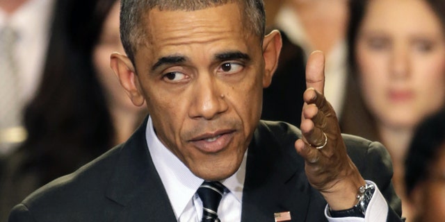 President Obama speaks in Chicago.