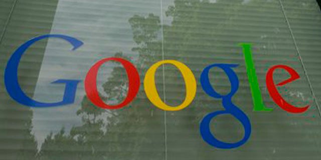 A Google logo is displayed at the headquarters in Mountain View, Calif.