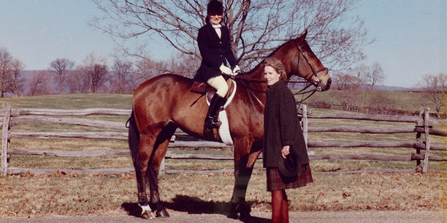Jackie Kennedy with Bunny Mellon. Mellon would stay by Kennedy’s side until her death in 1994 at age 64.