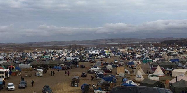 Thousands remain encamped despite bitter cold and deteriorating conditions.