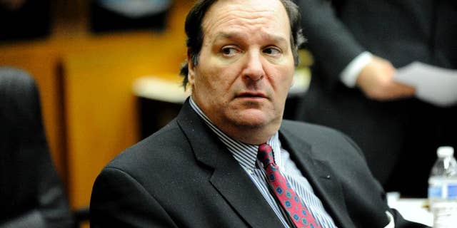 Robert Bashara in Frank Murphy Hall of Justice in Detroit on Wednesday Dec. 10, 2014. After 10 weeks, 74 witnesses and 460 exhibits, Bashara's murder-for-hire trial in the death of his wife Jane Bashara has entered the stretch run, with closing arguments Wednesday. The jury is expected to begin deliberating Thursday. (AP Photo/Detroit News, David Coates)
